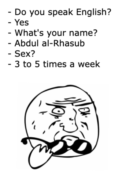 Speak english